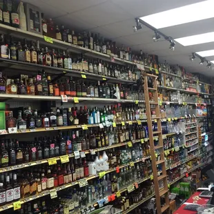 Huge selection of liquor