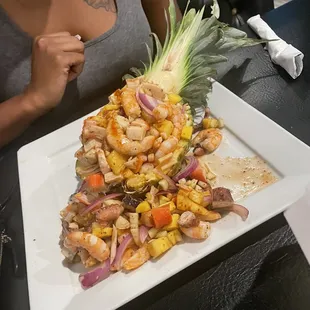 a plate of food