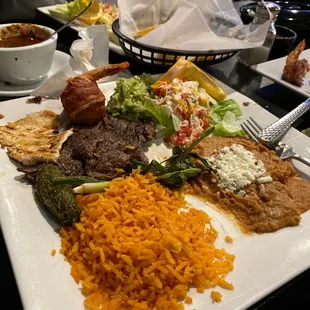 This photo is Cielo mar , y Tierra  If your looking for authentic MEXICAN FOOD this is not the spot .