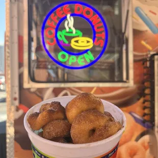 Bucket of donuts