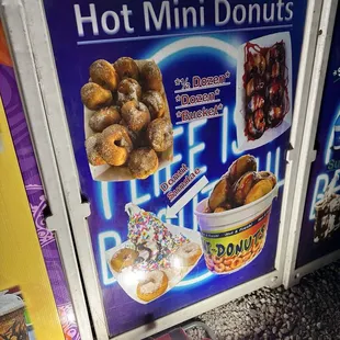 &quot;Hot Mini Donuts&quot; Menu