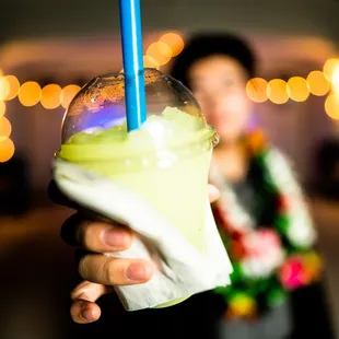 Super refreshing frozen lemonade!