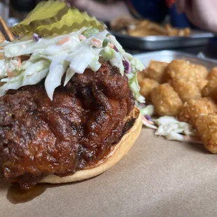 Nashville hot chicken sandwich