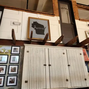 Vintage cupords and doors throughout