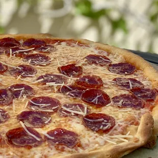 The Pepperoni.  Pepperoni, House Red Sauce, &amp; Mozzarella.