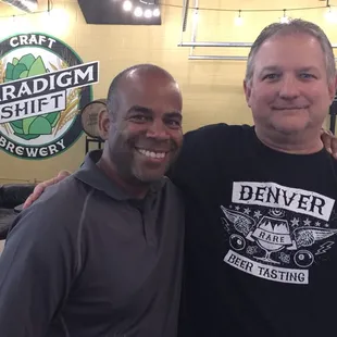 With the Brewmaster himself, Mike!