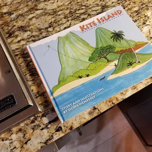 They gave my son a cute little book as a gift