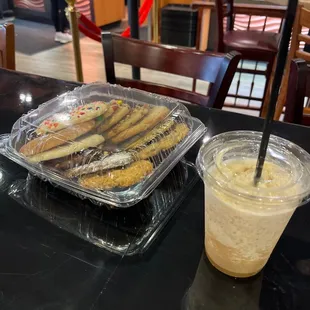 Frozen Carmel mocha A dozen cookies, all different!