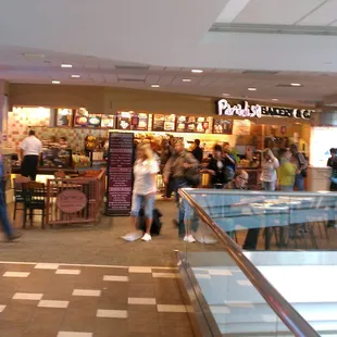 People milling about