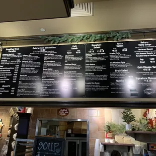 the menu