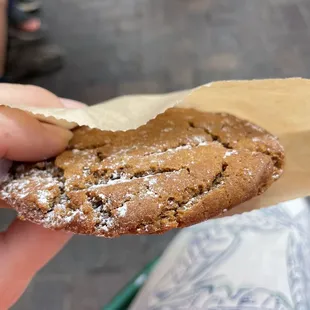 Ginger molasses cookie