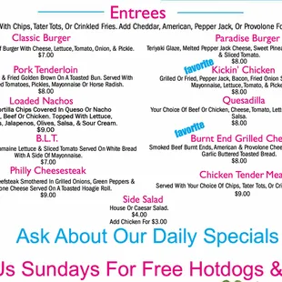 Entrees