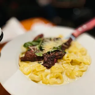 The steak was great, but the pasta you just can&apos;t finish them all even for 2 people.