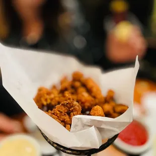 Not enough calamari but too much fried powder.