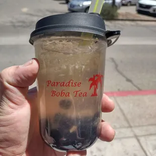 Salty pickle limeade.