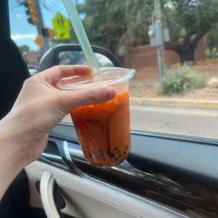 Thai Milk Tea with boba