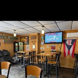 he inside of a restaurant