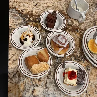 Some of the dessert choices