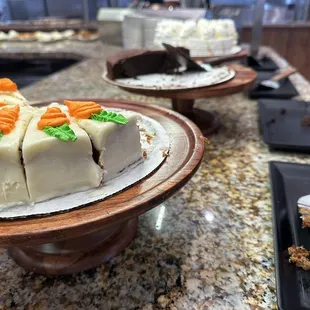 Carrot cake, German chocolate and coconut