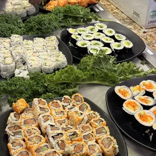 Arrived when they opened and was pleased to see everything fresh.