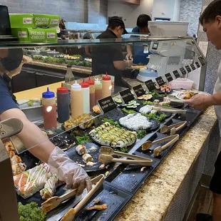 Sushi bar/ way more on the other side but didn't take pic