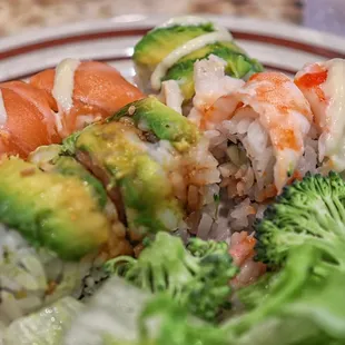 sushi, sashimi, sushi and sashimi, food