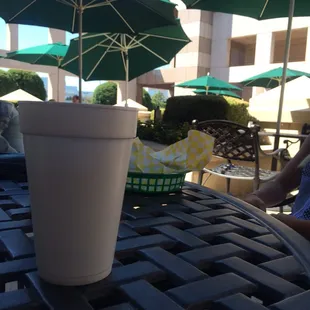 View from the large patio