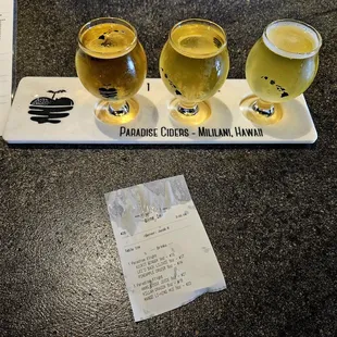 Tasting flight