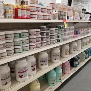 All your spa supplies here. 5 gallons are also available on certain items.