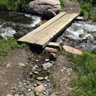 The only easy stream crossing of the day