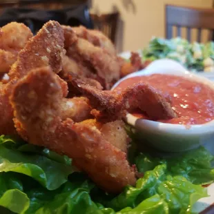These are really good shrimp. Some may call them glorified chicken tenders but I always gotta have me some before my steak!