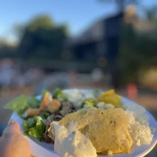 a plate full of island vibes