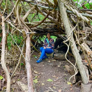 Structure made with natural materials