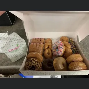 a box of doughnuts