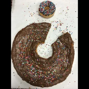 Regular donut vs Birthday donut