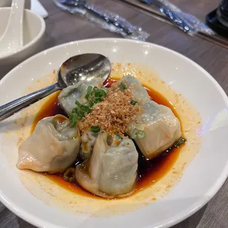 B13. Vegetable Wonton in Chili Oil