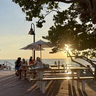 The laid back vibe of the deck area...