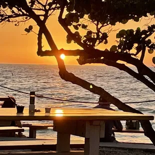 Sunset at Paradise Grille - perfect!