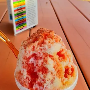 Kona with snow cap and li hing powder