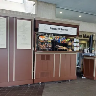 the inside of a restaurant