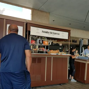 Coffee stand in front of Kaiser Moanalua