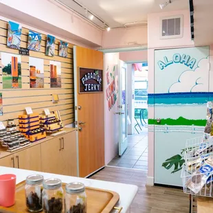 the inside of a store