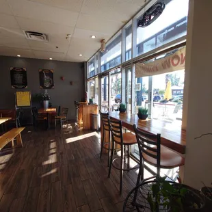 the inside of a coffee shop