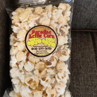 Original Kettle Corn has a sweet and savory flavor with a light crisp