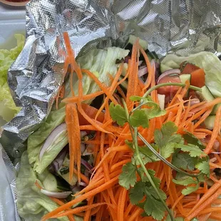 Not sure what it was called it was the salad with beef in it.