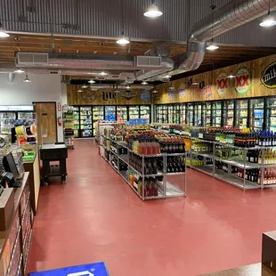 the inside of a store