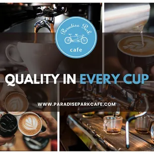 a variety of coffees