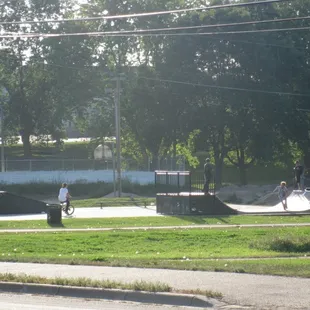 skate park across the street