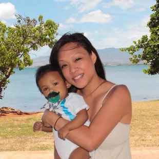 Me and my baby Ace at his 1st birthday party
