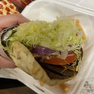 Gyro with fries